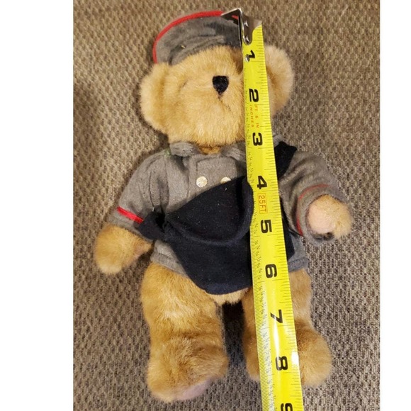 Victory Bear with Satchel Non-Posable Stuffed Animal Plush Toy Mail Carrier - Picture 7 of 10